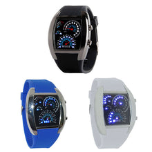 Aviation Turbo Dial Flash LED Watch Gift Men Sports wathes CF