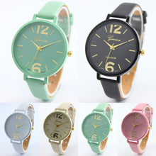 10 Colors luxury Casual Women's Watches PU Leather Korean Crystal Rivet Bracelet Watch Girls Ladies Relogio CF