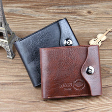 and exquisite Mens Leather Bifold ID Cards Holder Coin Pocket Bag Slim Purse CF