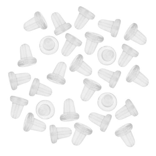 144 piece Rubber Earring Backs Stoppers Ear Post Nuts Earring back Accessories jewelry findings CF