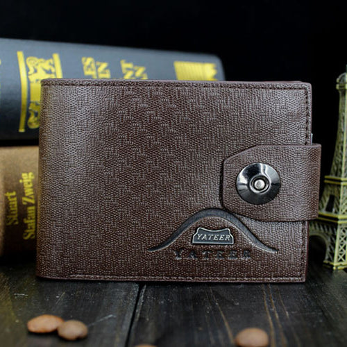 Business Style Leather Wallets Men Luxury Purses Men Card Holder CF