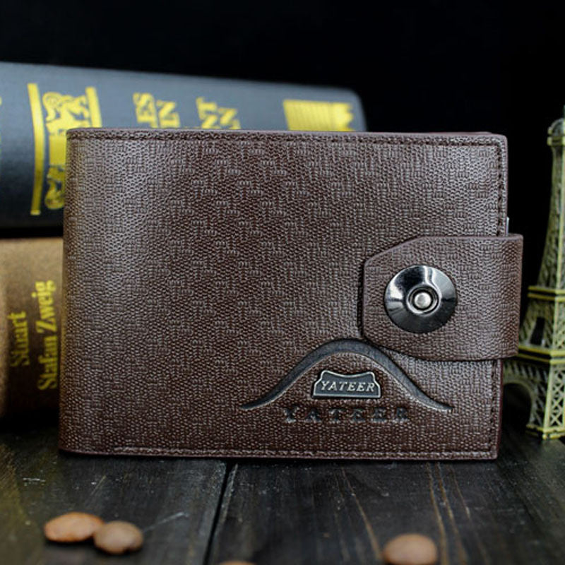 Business Style Leather Wallets Men Luxury Purses Men Card Holder CF