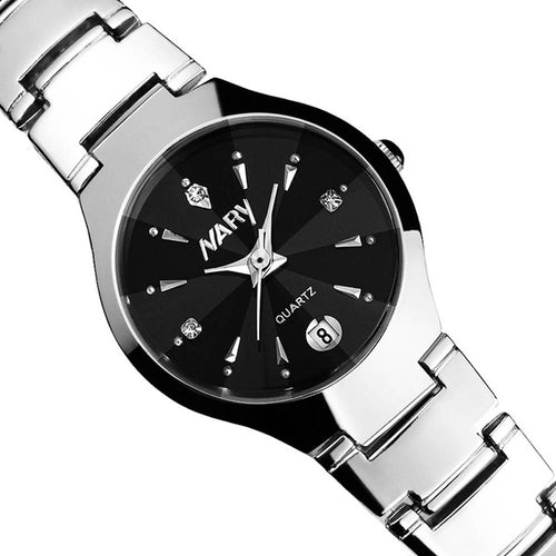 Luxury Women Single Watch Top Calendar Quartz Stainless Steel Date Wrist Watches Montre Reloj CF
