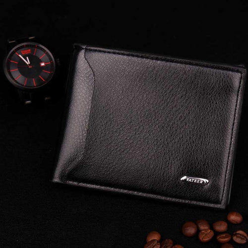 Man Wallets Crosssection Luxury Men Boys Wallets & Holders Simplicity Soft Surface Embossed Purse CF