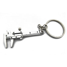Movable Vernier Caliper Ruler Model Keychain Metal Key Chain Pendant Key Chain Chaveiro Key Ring CF
