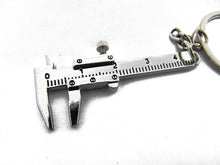 Movable Vernier Caliper Ruler Model Keychain Metal Key Chain Pendant Key Chain Chaveiro Key Ring CF