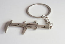 Movable Vernier Caliper Ruler Model Keychain Metal Key Chain Pendant Key Chain Chaveiro Key Ring CF