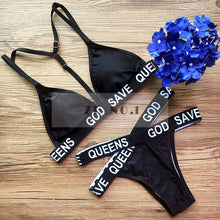 2 Pieces Sexy Bikini Sets Women Swimsuit Bandage Halter Push Up Bathing Suit Low Waist Brazilian Bikini Beach Swimwear N96ZN6 CF