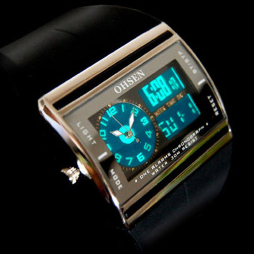 204 Full Steel Led Watch Digital Men Sport Watches Men Military Watches Metal LED Wristwatch Men Teast CF