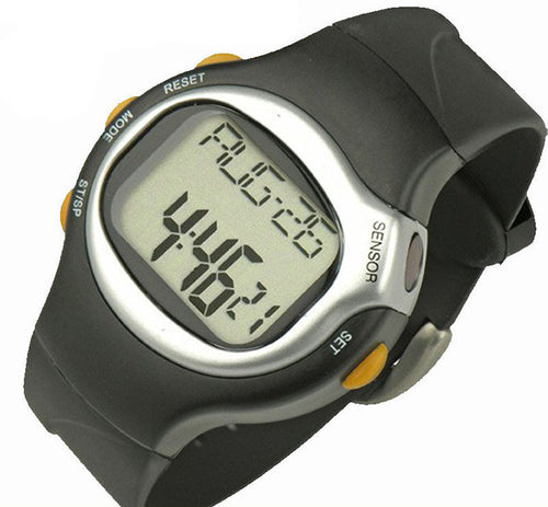 LED Pulse Heart Rate Monitor Calories Counter Fitness Watch men boy Teast CF