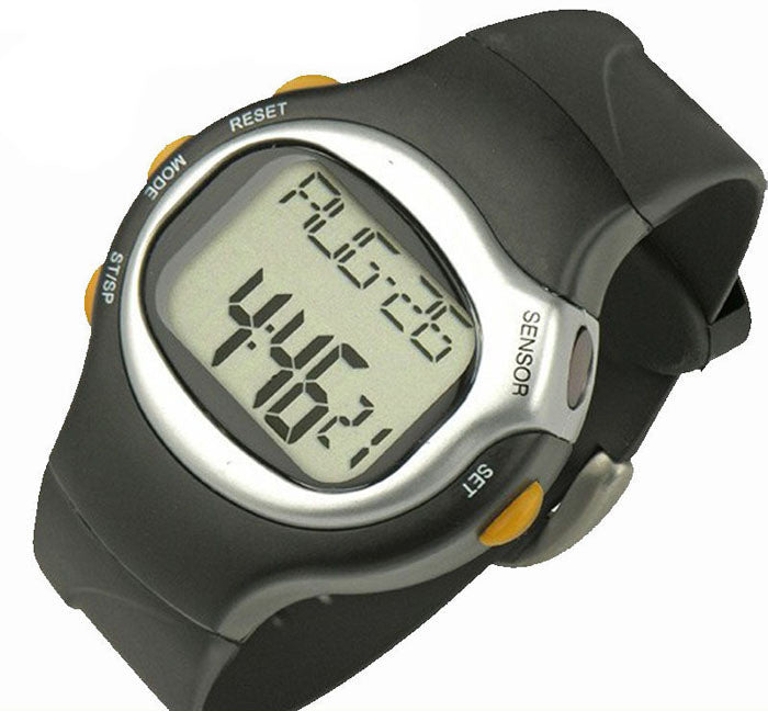 LED Pulse Heart Rate Monitor Calories Counter Fitness Watch men boy Teast CF