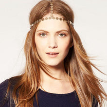Arrive Women Head Band Headband Hair Chain Vintage Gold Tone Party Headpiece Teast CF