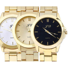 Luxury Men Watch Gold Classic Quartz Watches Sport Casual Clocks Stainless Steel Wristwatch Drop& CF