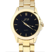 Luxury Men Watch Gold Classic Quartz Watches Sport Casual Clocks Stainless Steel Wristwatch Drop& CF