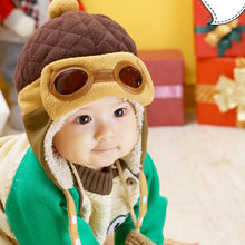 Best Quality Boys Girls Warm Cap Kids Cute Hat Beanie Pilot Crochet Earflap Skullies Promotion Price Gifts CF