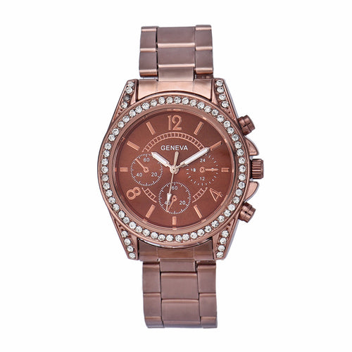 Best Selling Luxury Watches Women's Montre Geneva Women Men Rhinestone Crystal Quartz Analog Wrist Watch CF