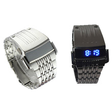 Luxury Watches Men Watch Relogio Masculino Men Stainless Steel Men Blue LED Digital Sport Wrist Watch CF