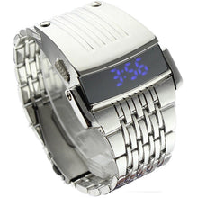 Luxury Watches Men Watch Relogio Masculino Men Stainless Steel Men Blue LED Digital Sport Wrist Watch CF