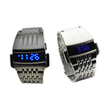 Luxury Watches Men Watch Relogio Masculino Men Stainless Steel Men Blue LED Digital Sport Wrist Watch CF