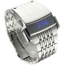 Luxury Watches Men Watch Relogio Masculino Men Stainless Steel Men Blue LED Digital Sport Wrist Watch CF