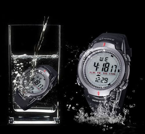 Men Sport Watches LED Electronic Digital Watch Waterproof Outdoor Dress Wristwatches Military Watch CF