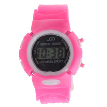 Kids Student Time Clock Electronic Digital Watch LCD Display Teenager Wristwatch Gifts for Your Girls Boys CF