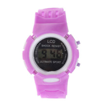 Kids Student Time Clock Electronic Digital Watch LCD Display Teenager Wristwatch Gifts for Your Girls Boys CF