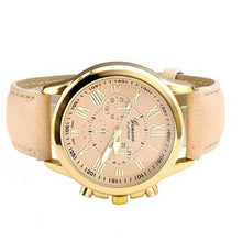 Geneva Watch women Watches Leather Band Young Sport Women Casual Dress Wristwatches GENEVA relogios feminino CF