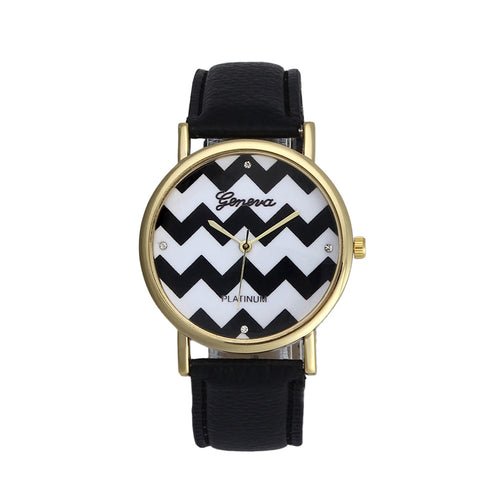 Clocks Geneva Roman Numerals Leather Analog Quartz Watch Women Watches woman geneve watch Gifts CF