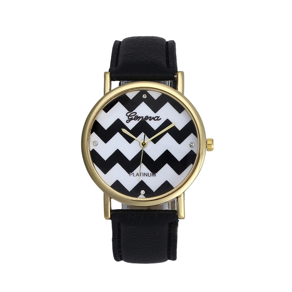 Clocks Geneva Roman Numerals Leather Analog Quartz Watch Women Watches woman geneve watch Gifts CF