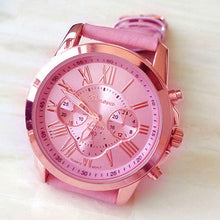 Clocks Geneva Roman Numerals Leather Analog Quartz Watch Women Watches woman geneve watch Gifts CF