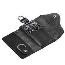 Men Leather Wallet Car Key Chain Holder 6 Ring Pouch Case Luxury Key Wallets Gifts CF