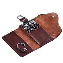 Men Leather Wallet Car Key Chain Holder 6 Ring Pouch Case Luxury Key Wallets Gifts CF
