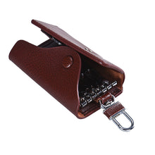 Men Leather Wallet Car Key Chain Holder 6 Ring Pouch Case Luxury Key Wallets Gifts CF