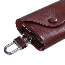 Men Leather Wallet Car Key Chain Holder 6 Ring Pouch Case Luxury Key Wallets Gifts CF