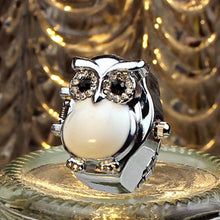 Creative Women Watch Lady Girl Steel Quartz Finger Ring withwatch Retro Owl Finger Watch CF