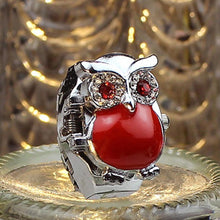 Creative Women Watch Lady Girl Steel Quartz Finger Ring withwatch Retro Owl Finger Watch CF