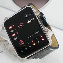 Men's Digital Watch Red Led Business Men Watches Leather Boy Casual Sports Reloj Relogio Men's Best Gift CF