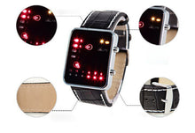 Men's Digital Watch Red Led Business Men Watches Leather Boy Casual Sports Reloj Relogio Men's Best Gift CF