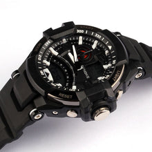 Men's Military watch Dual Time led Digital analog quartz wrist Sports watch Chronograph CF