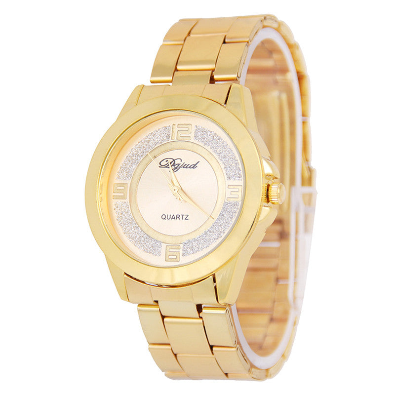 Men Watches Top Luxury Watch Stainless Steel Band Sport Quartz Wristwatch relogios masculinos reloj Hombre Gold CF