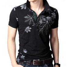 New Fashion Polo Shirts Men Summer Printed Short Sleeve Shirts Plus Size Lapel Business Shirt Tops High Quality 31165 SM6
