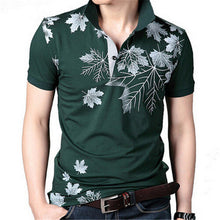 New Fashion Polo Shirts Men Summer Printed Short Sleeve Shirts Plus Size Lapel Business Shirt Tops High Quality 31165 SM6