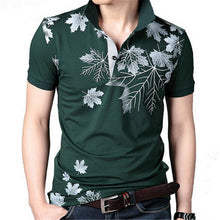 New Fashion Polo Shirts Men Summer Printed Short Sleeve Shirts Plus Size Lapel Business Shirt Tops High Quality 31165 SM6
