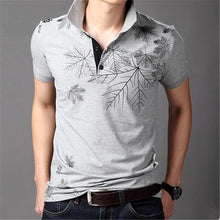 New Fashion Polo Shirts Men Summer Printed Short Sleeve Shirts Plus Size Lapel Business Shirt Tops High Quality 31165 SM6