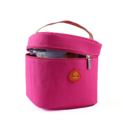 Lunch Bag & Waterproof Portable Picnic Insulated Zipper Storage Box Tote Lunch Bag bolsa termica Smile CF