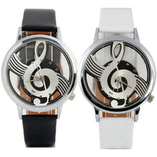 Cool Watch Retro Vogue Women Watches Note Music Notation Leather Quartz Wristwatch Lady Girls Clock Hour Happy Gift CF