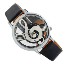 Cool Watch Retro Vogue Women Watches Note Music Notation Leather Quartz Wristwatch Lady Girls Clock Hour Happy Gift CF