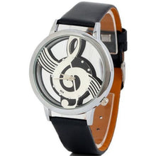 Cool Watch Retro Vogue Women Watches Note Music Notation Leather Quartz Wristwatch Lady Girls Clock Hour Happy Gift CF