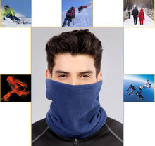 Fleece Scarf Neck Warmer Face Mask Hat Skiing Cycling Hiking Scarves & Wraps for Women Men Gifts CF
